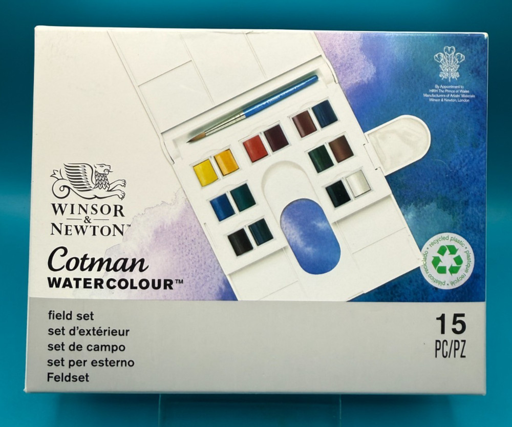 Winsor & Newton Cotman Watercolour Field Set, 15pc