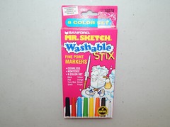 Vintage Box Of 8 Sanford’s Mr. Sketch Washable Stix Markers New 1994 FREE SHIP!