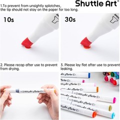 50/1 Alcohol Brush & Chisel Tip Marker Set for Drawing, Coloring, Adults