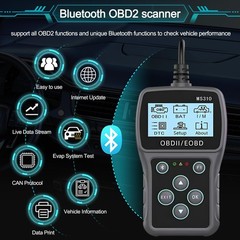 Bluetooth OBD2 Scanner Diagnostic Tool with Battery Tester: Check Engine Code…