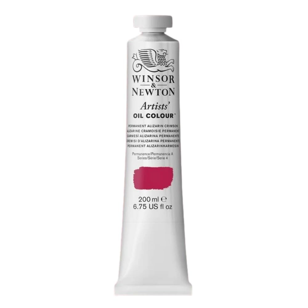 Oil Paint 200ml 6.75 oz Tube Permanent Alizarin Crimson Winsor Newton Artists