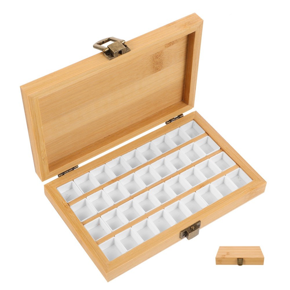 Art and Craft Box Creative Watercolor Empty Paint Container DIY Pigment Tray