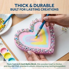 Wood Heart Cutouts 24″ x 1/4″ Thick, Unfinished Crafts & Valentines| Woodpeckers