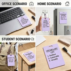 Erasable Badge Notes, Mini Erasable Whiteboard for ID Badge