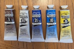 37-Tube Artist Oil Paint Lot Grumbacher Pre-Tested, Winsor & Newton, Mixed Use