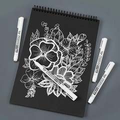 3 pcs White Waterproof Permanent Paint Marker Pens for Metal Wood Fabric**