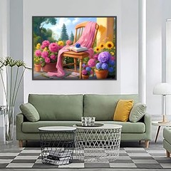 Paint By Numbers Kit Beginners Beautiful Countryside Cottage Full Drill Art