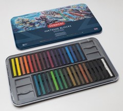 NEW DERWENT Inktense Blocks Tin, Set of 36 Colors – 2301979 Made In England