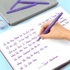 Vibrant Purple Felt Tip Pens for Writing, Drawing – 60 Count