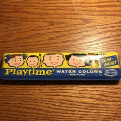 Vintage Playtime Water Colors No. 525 Tin Binney & Smith
