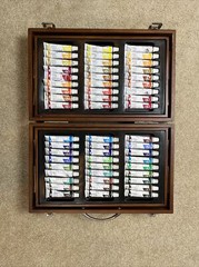 ART STUDIO BY BATTAT Set, Art Supplies, 2-Tier Wood Case, Very Lightly Used