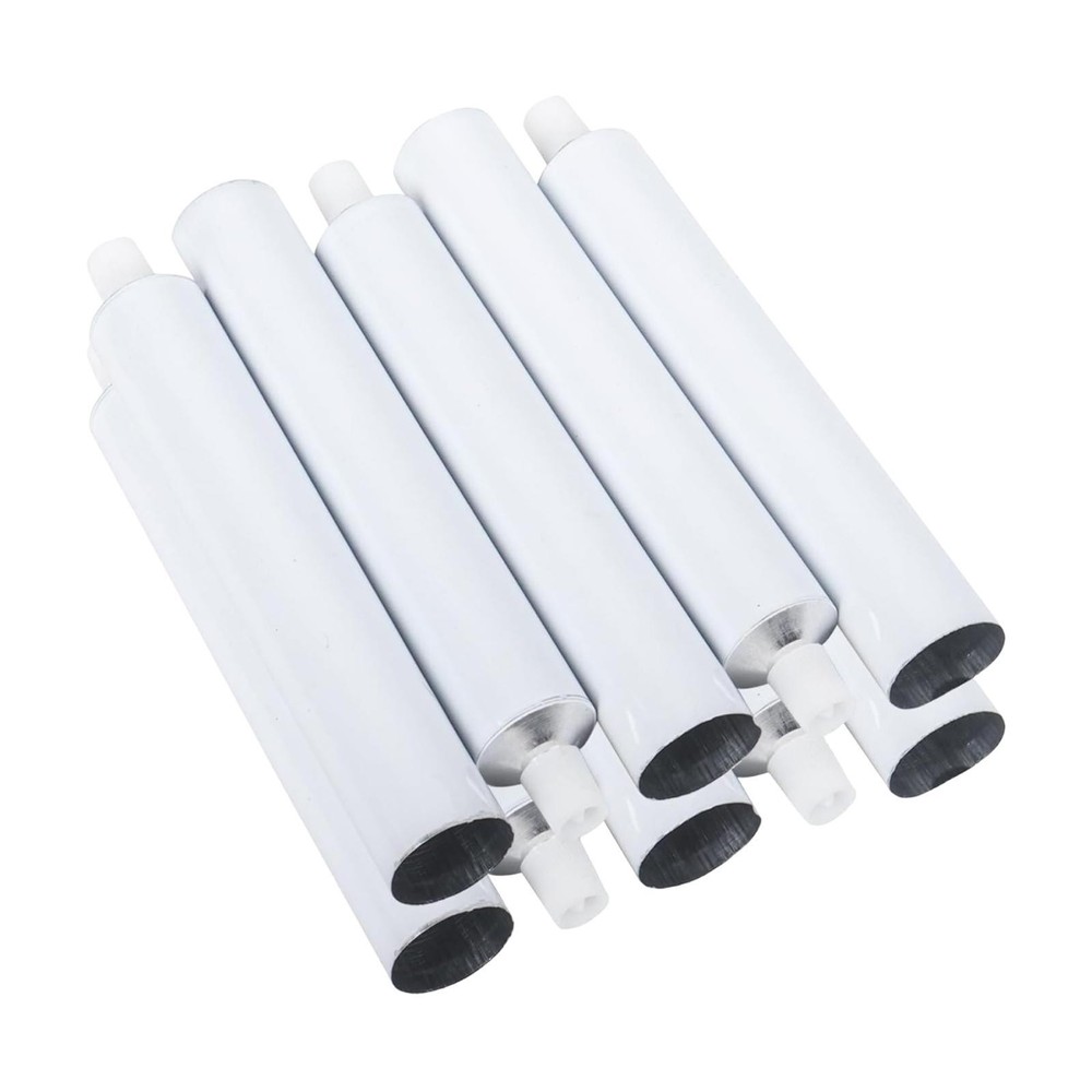 10x Empty Aluminum Tubes Squeezable Jar 10ml Multifunctional Storage Refillable