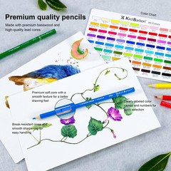 Kird Barken 80 Colored Pencils – Professional Color Pencils for Adult Colori