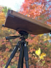 Portable Pochade Box Easel 14x10in Plein Air Travel Paint Box For Painter