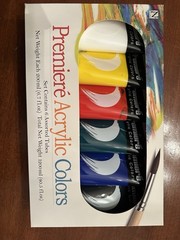6 Pack NEW SEALED Premiere Acrylic Paint Primary Colors FULL SIZE Retired RARE!
