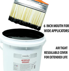 Student Acrylic Gallon, Black Gesso,440-104, 128 Fl Oz (Pack of 1)