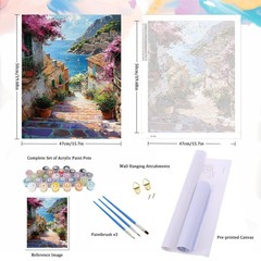Natuyalo Paint by Numbers Kit for Adults 16 inches W x 20 L, ART-02