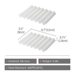 2 PCS White Paint Brush Holder Zigzag Soap Dish Bathroom Watercolor Stand