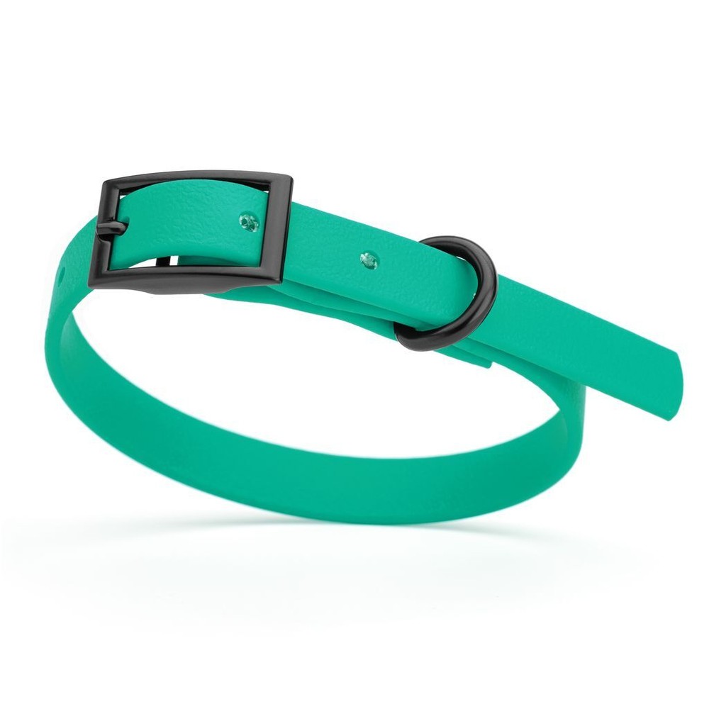 Dog Pet Waterproof Collar – W1/2″ x L9″-12″ – Teal
