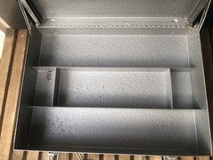 VINTAGE METAL GRUMBACHER 285 OIL PAINT STORAGE CASE – 16.5″ x 12.25″ x 2.75″