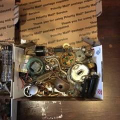 2 pounds “Steampunk Parts for Artist”- assorted smalls – clean bulk#RT6G