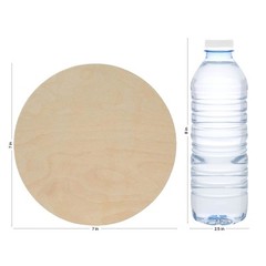 Wood Circle Discs 7 inch 1/2 inch Thick, Unfinished Birch Rounds | Woodpeckers