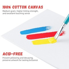 48 Pack 8 x 10 inch Canvas Boards for Painting Canvas Panels – Gesso Primed A…