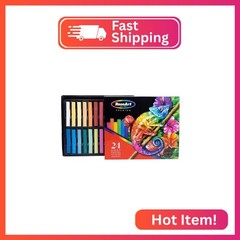 RoseArt Premium 24ct Long Soft Pastel Stick Set for Professionals – Pigment Rich