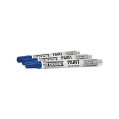 Dixon Ticonderoga Permanent Paint Markers 12 Count Blue Waterproof Oil Based