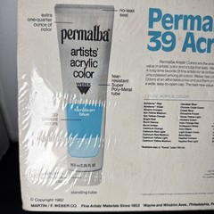 VTG 1982 Weber Permalba Artists’ ACRYLIC Color Paints Multiple Colors 2.25 Fl Oz
