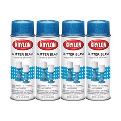 KRYLON 3814 — Glitter Blast Sapphire Shimmer 5.75 oz 4 Pack