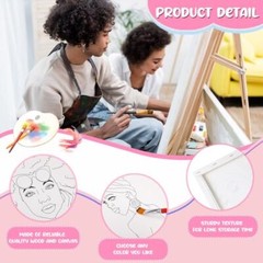 Sherr 20 Pcs Stretched Pre Drawn Canvas for Painting for Adults Outline Pre