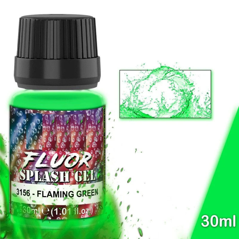 Green Stuff World for Models and Miniatures Splash Gel – Flaming Green 3156