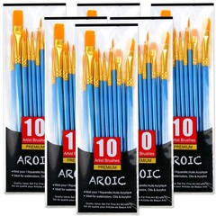 Acrylic Paint Brush Set – 60 Professional Brushes for Oil, Watercolor, Art