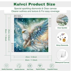 Eagle Diamond Painting Kits, 5D Special Shape Diamond Art Kits for Adults, Cryst