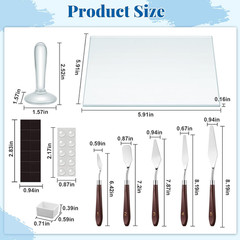 109-Piece Watercolor Paint Set with Muller, Knives, and Magnetic Half Pans
