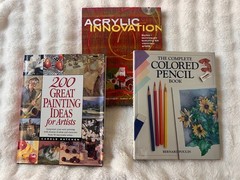 Art Instruction Book Lot Acrylic Innovation Colored Pencil Painting Ideas Guide