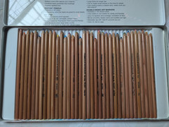 Prismacolor Pencils Lot 36 Watercolor Tin & 36 Verithin Thin Lead Art Set