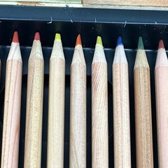 WHSmith Deluxe Wooden Art Set Coloured Pencils Sketch Pad Incomplete Kit Boxed