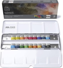 Winsor & Newton Artists’ Choice Professional Water Colour Set of 18 190100