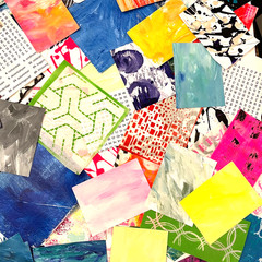 Hand-Painted Papers for Collage, Art Journals, Junk Journals, & Mixed Media Art