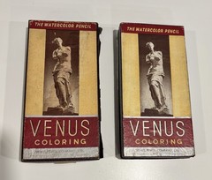 Venus Coloring Pencils RARE Vintage Made In Canada 2 Sets The Watercolor Pencil