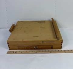 Wood Portable Art Easel & Storage Box For Drawing & Painting Supplies & Tools