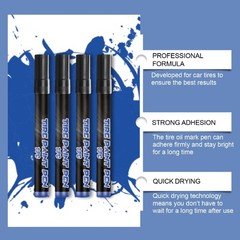 Waterproof Tire Labeling Marker Extra Large Ink Capacity Tire Lettering Pen 4pcs