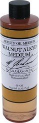 M. Graham 8-Ounce Walnut/Alkyd Medium 8 Fl Oz (Pack of 1), Walnut Alkyd