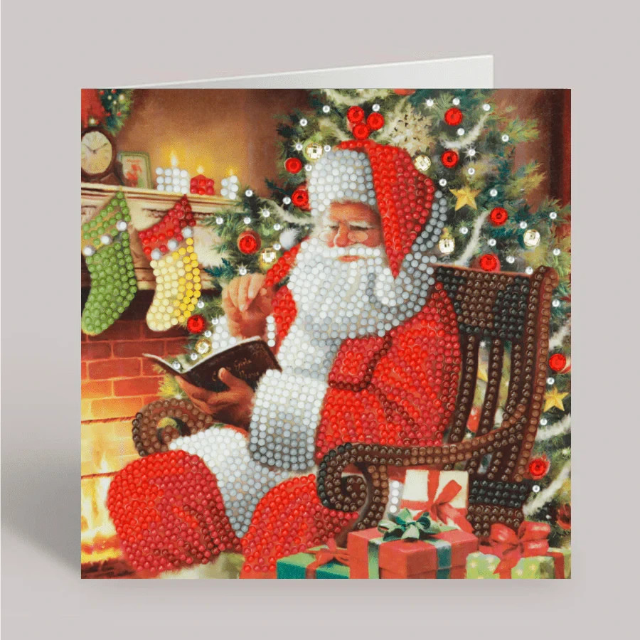 CraftBuddyUS CCK-XM141: “Santa’s Wish” Crystal Art Card 18 x18cm