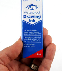 Alvin Red Waterproof Drawing Ink PTP-3 Designed For Technical Pens Lot of 2 25ML