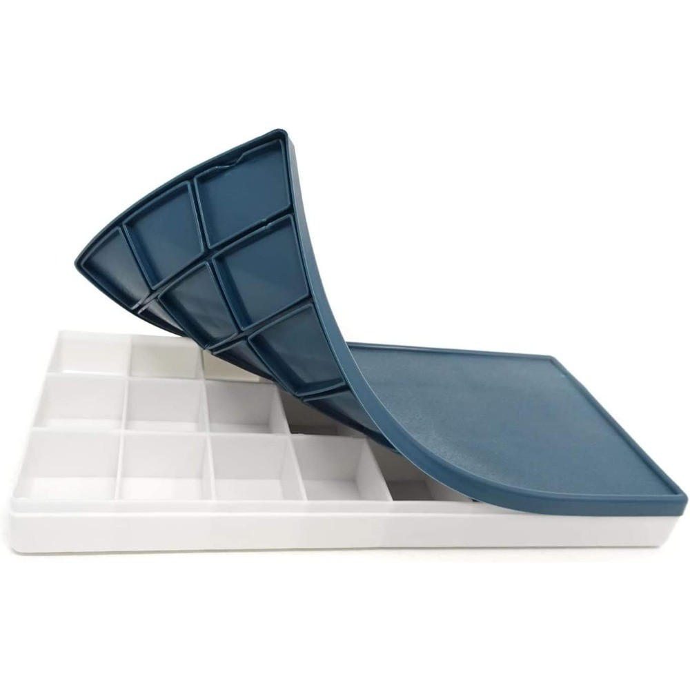 Plastic Paint Palette with Lid Watercolor Acrylic Oil Paint Storage Tray for