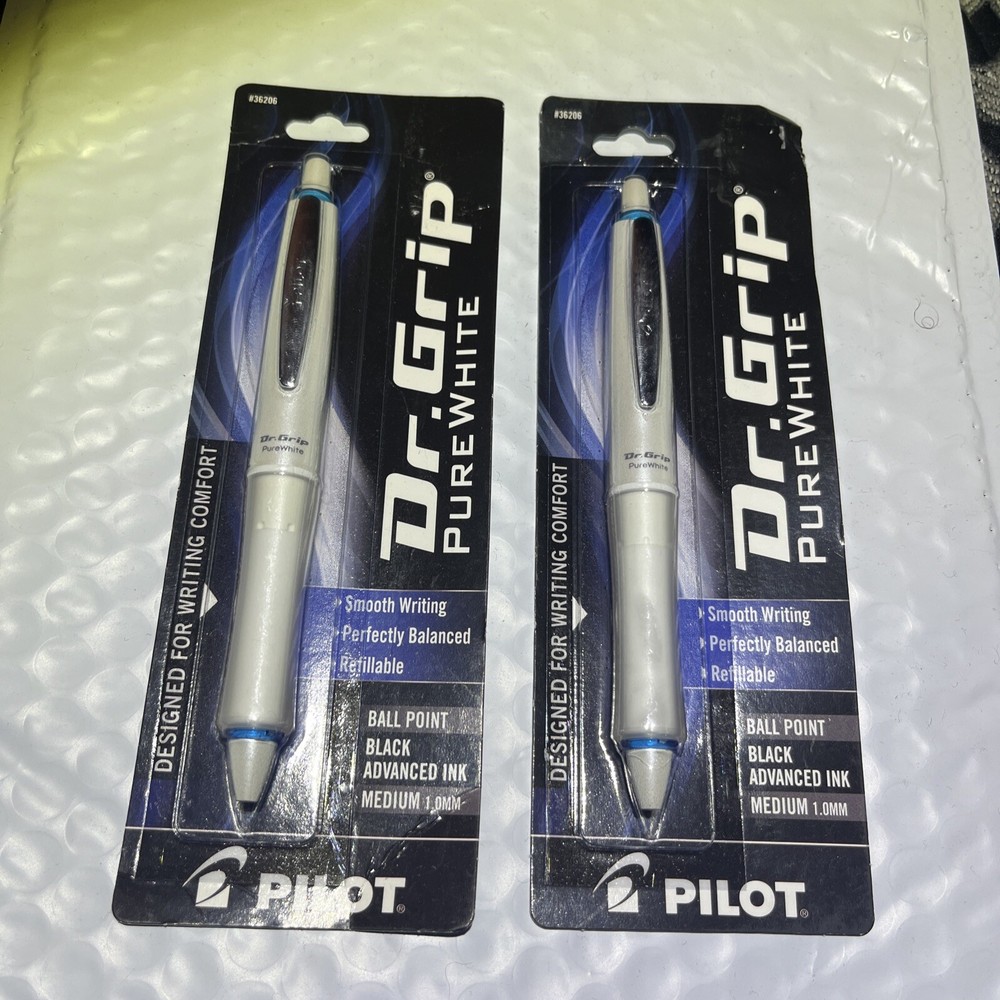 2 Pilot Dr. Grip Ballpoint Pen Medium Point Black Ink (36206) 935792