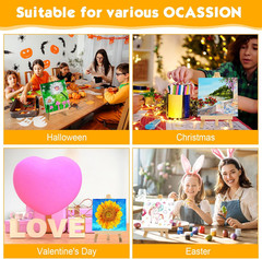 32 Pack Mini Canvas with Easel Sets for Painting Small Art Stretched Canvas Pane